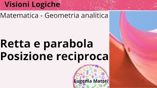 Retta e parabola  posizione reciproca  Rette tangenti e area del segmento parabolico [upl. by Matthew]