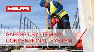 Hiltis SafeSet system vs Conventional system comparison [upl. by Warthman87]