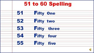 5160 spelling  51 se 60 tak spelling  forty one to fifty spelling  Ujjwal Lakshya [upl. by Eseer]