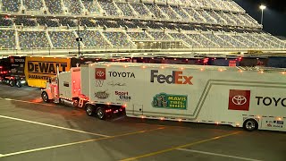 NASCAR HAULER PARADE  2024 DAYTONA 500 [upl. by Auberon167]