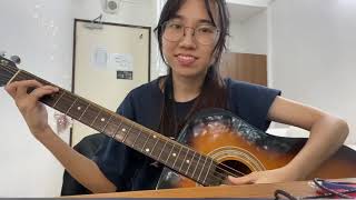 Gfriend SinB  Loveable a super short guitar cover I arranged on my own🤠 [upl. by Deland]