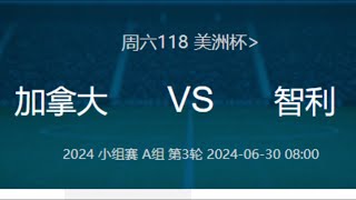 2024美洲杯加拿大 vs 智利预测前瞻：最大悬念：加拿大与智利的四分之一决赛门票之争！ [upl. by Ilzel]