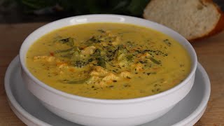 Rich and Creamy Chicken Broccoli cheddar Soup  How To Make Broccoli Soup [upl. by Whitelaw]