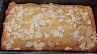 Almond Cake Recipe  Easy Crusty and Moist Almond Cake [upl. by Giacamo]