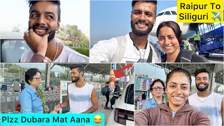 Finally Keshavi Ki Mammy Ja Rahi Hai 😂  Raipur to Siliguri ✈️  Vlog [upl. by Farlee48]