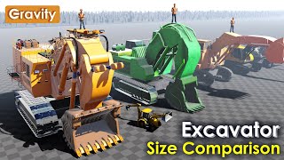 Excavator Size Comparison [upl. by Atiloj108]