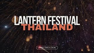 Loy Krathong Festival  Lantern Release  Chiang Mai Thailand  Mini Vlog [upl. by Goldshlag]