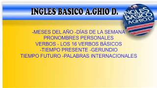 8 Curso Inglés Básico A Ghio D Octava Lección [upl. by Annij274]