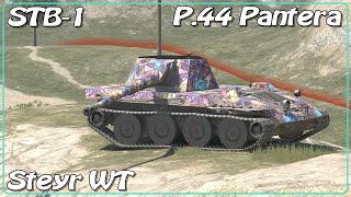 STB1 • Steyr WT • P44 Pantera • WoT Blitz SR [upl. by Gefell]