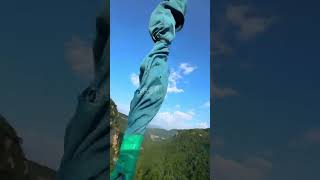 Bungee Jumping With Rope In Beautiful PlaceAsmr Bungee Jumping shorts [upl. by Maddeu81]