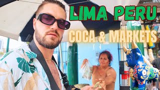 Finding Coca Tea in Miraflores Markets 🇵🇪 Lima Peru [upl. by Diantha]