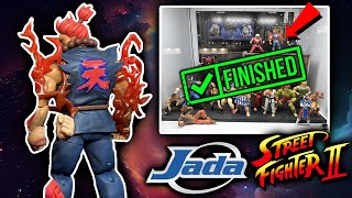 JADA TOYS STREET FIGHTER MAKES HISTORY REVEALING FINAL FIGURE OF THE ROSTER AKUMA BIG NEWS TOMRROW [upl. by Nothgierc727]