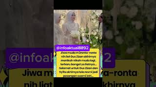 guz zizan akhirnya menikah mudashortvideo reels trending viralvideo [upl. by Iaka]