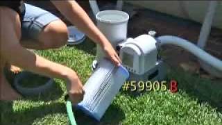 Intex 2500 GPH Krystal Clear Pool Filter Pump Instructional Video  633T [upl. by Tsepmet]