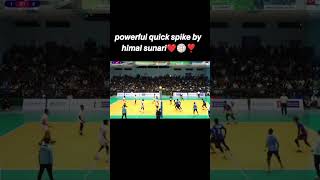 volleybal boomspike by himal sunari magar nepalvolleyball volleyballplayer spikeinvolleyball [upl. by Eidob]