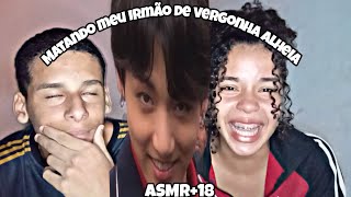 MEU IRMÃO REAGINDO ASMR DO BTS  18 [upl. by Zoeller298]