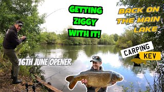 GETTING ZIGGY WITH IT BACK ON THE MAIN LAKE  16 JUNE OPENER  Carp Syndicate Fishing carpingkev [upl. by Iphagenia]