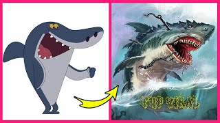 🐬 Zig amp Sharko Characters As MONSTERS Version 👉TupViral [upl. by Kahle390]