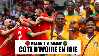 MAROC 10 ZAMBIE LES IVOIRIENS SONT PLUS CONTENT QUE LES MAROCAINS [upl. by Servais]