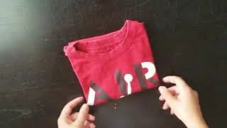 Como doblar una camisa de niño facil paso a paso  doblar ropa rapido [upl. by Manheim691]