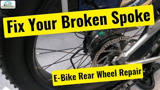 How to Replace that Broken Spoke on your EBike yourself [upl. by Jarad]