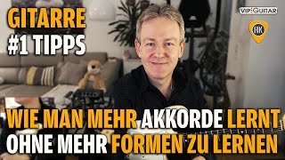 Mehr Akkorde ohne mehr Formen zu lernen  Gitarren Hacks 1 Tipps [upl. by Novert]