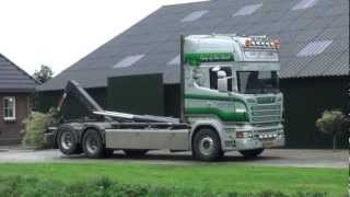 scania R500 V8 van het Goor containers laden [upl. by Eirac]