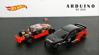 Hot Wheels  2008 Lancer Evolution  ARDUINO RC CAR [upl. by Tacye]