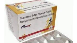 Kicwak Tablets Glucosamine Sulfate Potassium Chloride Methylsulfonylmethane and Diacerein Tablets [upl. by Kelby]