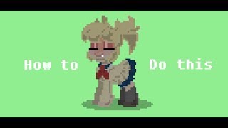 Pony Town Skins Tutorial 5  Himiko Toga [upl. by Adnolay]