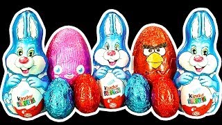 Angry Birds Easter Egg Hunt Kinder Surprise Bunny Population Control Extreme Unwrapping [upl. by Licht177]