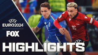 Italy vs Albania Highlights  UEFA Euro 2024 [upl. by Aleemaj685]