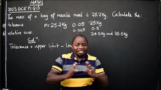 MATHS 2023 GCE P1 Q13 [upl. by Leinaj]