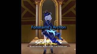 Closest thing to fontaines archon that you’ve ever seen genshinimpact furina edit [upl. by Acnayb]