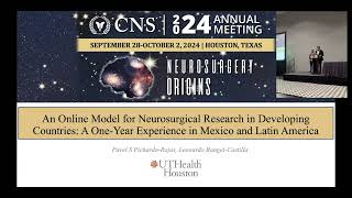 An Online Model for Neurosurgical Research in Developing Countries A OneYear Experience in Mexico [upl. by Aisela124]