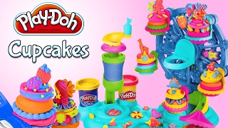 A PlayDoh Cupcake Celebration Playset  Videos for kids with toys [upl. by Eitsrik]