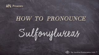 How to Pronounce Sulfonylureas Real Life Examples [upl. by Hagerman]