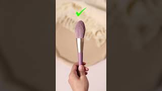 Makeup brush correct vs incorrect stfuture makeupbrushmanufacturer cosmeticsfactory makeup [upl. by Seravaj]