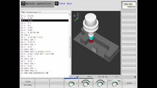 Heidenhain tnc 640 or tnc 620 simulation [upl. by Enilec]