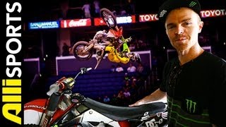 Nate Adams FMX Bike Check Setup Alli Sports [upl. by Zenda]