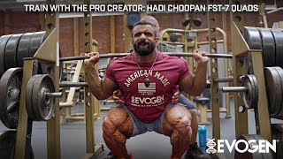 Train with The Pro Creator Hadi Choopan FST7 Quads One Week Out [upl. by Gombach]