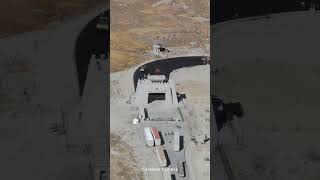 Khunjerab Pass Border Crossing With Drone  China Pakistan Border  Unique Drone view short [upl. by Eliak]