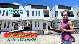 HOUSE FOR SALE IN LEKKI IKOTA LAGOS NIGERIA 4 Bedroom Duplex sales lekki [upl. by Favianus]