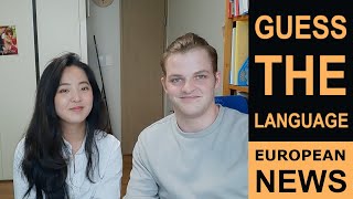 Guess the Language ep 2 European News Reports [upl. by Adnorrehs771]