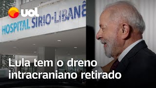 Lula retira dreno da cabeça e segue na UTI informa novo boletim médico [upl. by Elamor]