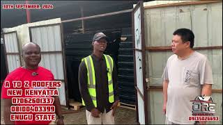 Exploring the Enugu State Depot Where Various Roofing Sheets are Stocked [upl. by Acissj855]