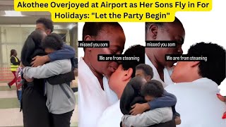 Akothee Overjoyed at Airport as Her Sons Fly in For Holidaysakothee akotheekenya trending [upl. by Akinuahs]