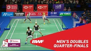 MD  GIDEONSUKAMULJO INA 1 vs KAMURASONODA JPN 5  BWF 2018 [upl. by Cung]