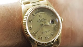 Rolex DayDate Bark Dial 18238 Rolex Watch Review [upl. by Reddin]