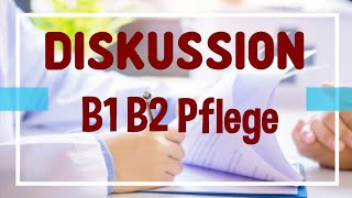 Tipps Diskussion Pausengespräch telc Deutsch B1B2 Pflege [upl. by Krissy]